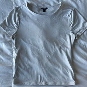 Express Women's White Short Sleeve Top